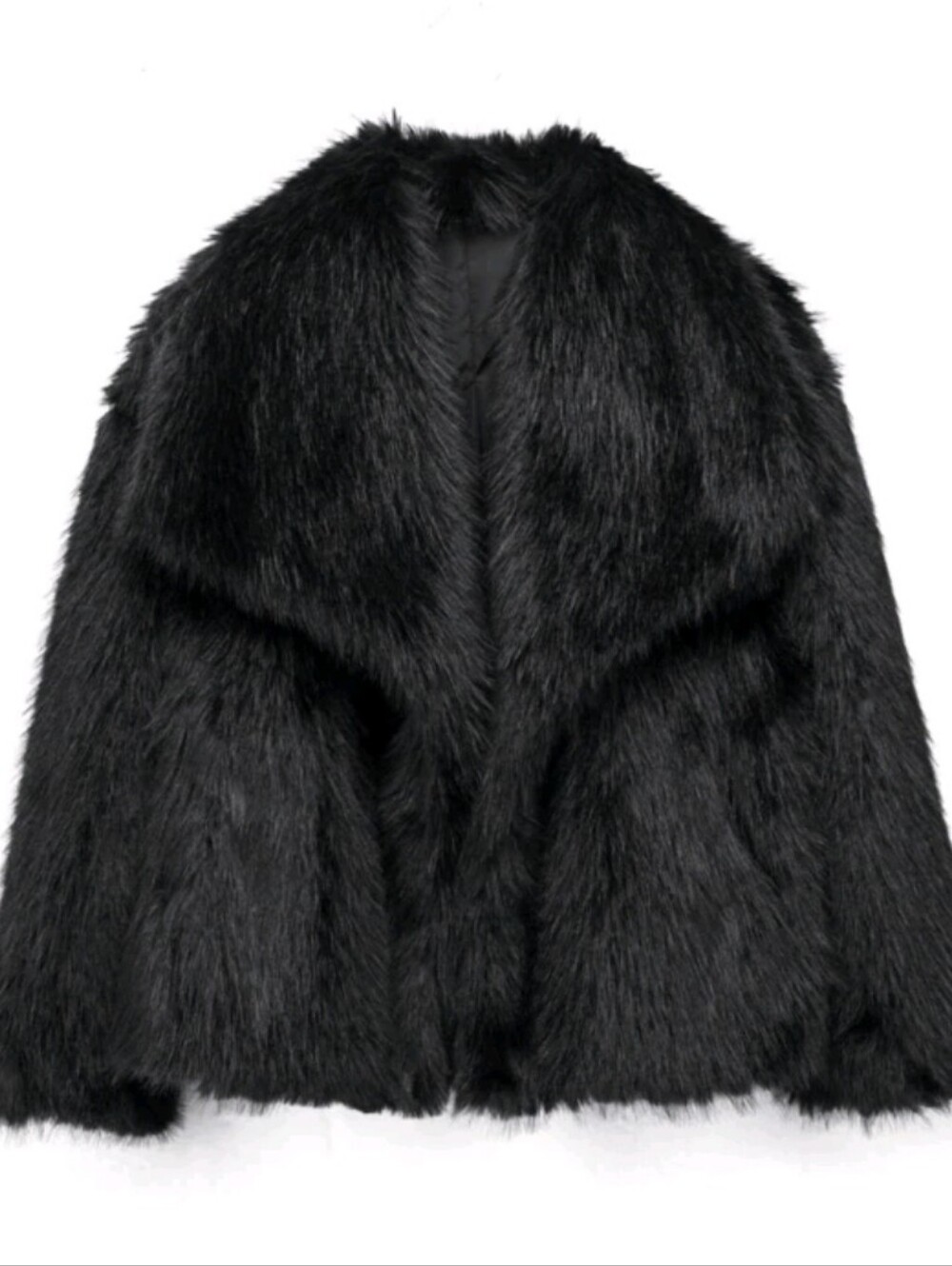Autumn/Winter New Thick Faux Fur Collar Faux Fur Lined Mid-Length Fashion - Picture 7 of 10